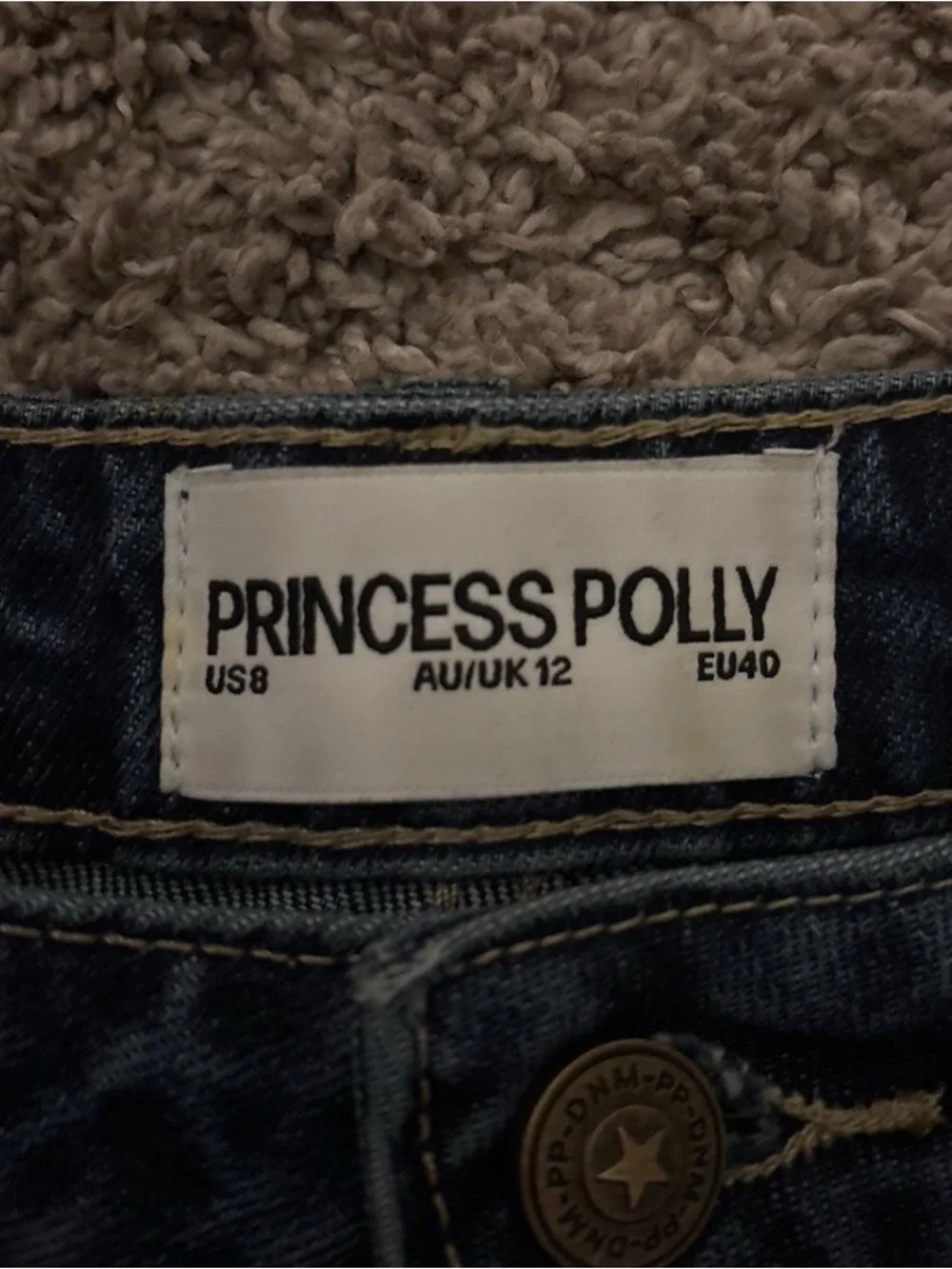 Princess Polly Dark Indigo High-Rise Denim Shorts